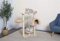 🐱 beige small cat tree furniture by go pet club logo