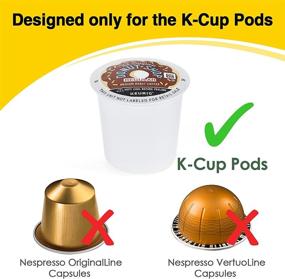 img 2 attached to ☕️ Space-Saving Acrylic K Cup Coffee Pod Holder | Organizer for Keurig Kcups | Compatible with 24 Kcup Pods Capsule | Adhesive Coffee Pod Storage Solution