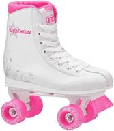 🛼 roller derby girls roller star 350 quad skate size 06 - white/pink: ultimate performance for young skaters логотип