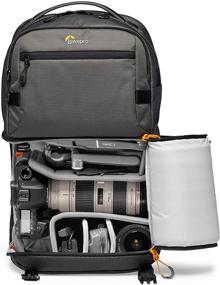 img 3 attached to 📷 Рюкзак для камеры Lowepro Fastpack PRO BP 250 AW III для беззеркальных и зеркальных камер | Быстрый доступ через QuickDoor | Отделение под ноутбук 15 дюймов | Сумка для камеры для Nikon D850, беззеркальных и зеркальных камер | 300D Рипстоп