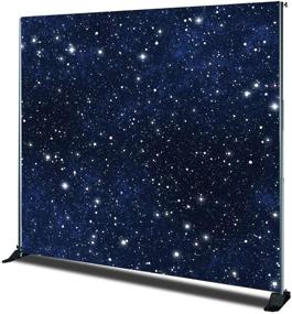 img 3 attached to 🌌 Sensfun Night Starry Sky Photography Backdrop 8X8ft Shiny Galaxy Stars Wedding Photo Studio Background Outer Space Kids Birthday Baby Shower Party Decoration Banner