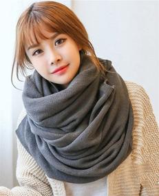 img 1 attached to 🧣 Winter Women's Accessories - Wander Agio Women's Shawl