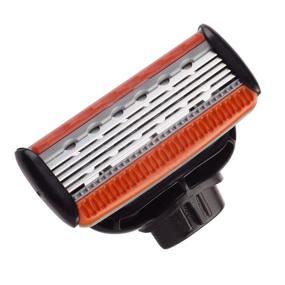 img 1 attached to 🪒 M5 Magnum Razor Blades with Trimmer - 4 Replacement Cartridges per Pack: Superior SEO-optimized Shaving Essentials