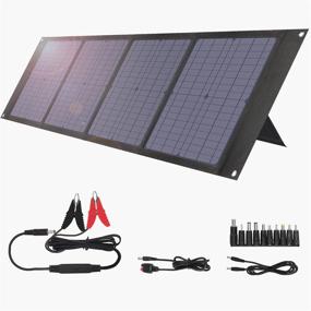 img 4 attached to 🌞 Эффективные портативные солнечные панели 80 Вт: BigBlue Складная солнечная зарядка для быстрой зарядки - идеально подходит для кемпинга, генераторов, планшетов, смартфонов и многого другого!