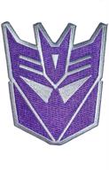transformers decepticon head iron patch logo