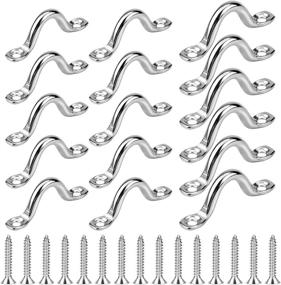 img 4 attached to ⚓️ Yotako 3/8" Stainless Steel Pad Eye Plate - Heavy Duty Anchor for Bimini Boat Top, Kayak, Canoe, and More