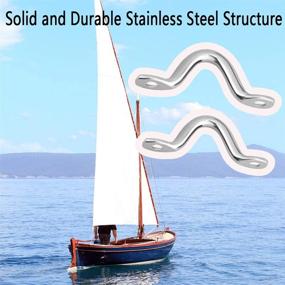 img 2 attached to ⚓️ Yotako 3/8" Stainless Steel Pad Eye Plate - Heavy Duty Anchor for Bimini Boat Top, Kayak, Canoe, and More