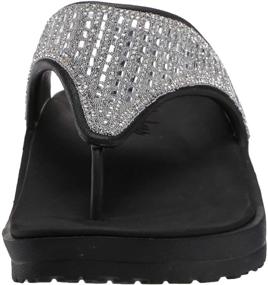 img 3 attached to 👡 Skechers Foamies Women's Gear Cali Breeze 2.0 Rhinestone Flip-Flop Sandals with Hood