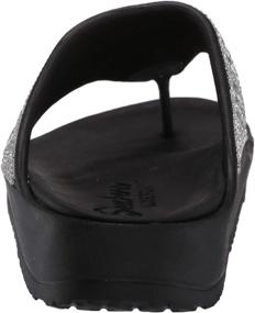 img 2 attached to 👡 Skechers Foamies Women's Gear Cali Breeze 2.0 Rhinestone Flip-Flop Sandals with Hood