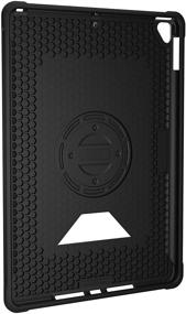 img 2 attached to 📱 URBAN ARMOR GEAR UAG iPad 10.2-inch (9th Gen, 2021) & (8th Gen, 2020) Case - Metropolis Featherlight Rugged Military Drop Tested Protective Cover with Handstrap, Apple Pencil Holder - Black