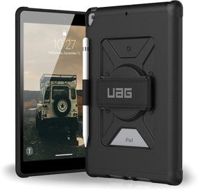 img 4 attached to 📱 URBAN ARMOR GEAR UAG iPad 10.2-inch (9th Gen, 2021) & (8th Gen, 2020) Case - Metropolis Featherlight Rugged Military Drop Tested Protective Cover with Handstrap, Apple Pencil Holder - Black