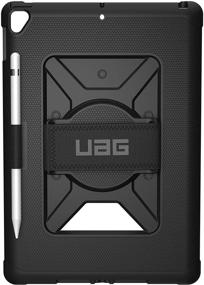 img 3 attached to 📱 URBAN ARMOR GEAR UAG iPad 10.2-inch (9th Gen, 2021) & (8th Gen, 2020) Case - Metropolis Featherlight Rugged Military Drop Tested Protective Cover with Handstrap, Apple Pencil Holder - Black