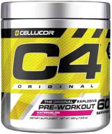 🍉 c4 original watermelon pre workout powder: immune support with vitamin c, sugar-free energy boost for men & women - 150mg caffeine + beta alanine + creatine, 60 servings logo