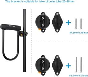 img 1 attached to 🚲 Titanker U Lock Bike Lock 14.7mm - Heavy Duty Shackle Secure Locks for Road and Mountain Bikes with 4 Feet Cable, Mounting Bracket