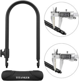 img 3 attached to 🚲 Titanker U Lock Bike Lock 14.7mm - Heavy Duty Shackle Secure Locks for Road and Mountain Bikes with 4 Feet Cable, Mounting Bracket