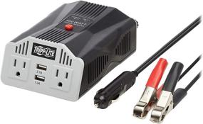 img 4 attached to Tripp Lite PV400USB Car Power Inverter with 2 🚗 Outlets & 2 USB Charging Ports - Ultra Compact and Gray
