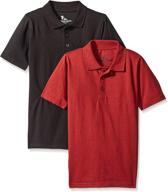 👕 premium quality american hawk boys 2 piece pack polo shirt: stylish and durable option for young boys logo