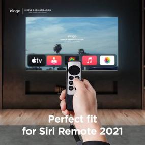 img 2 attached to 📱 Чехол elago R1 для пульта Siri Apple TV 2021 года - Магнитная технология, в комплекте шнурок, улучшенная фиксация, повышенная стойкость к ударам, защита от падений, полный доступ ко всем функциям (синий цвет Джинсы)