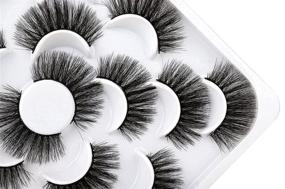 img 1 attached to 👁️ Mavphnee Thick Fluffy 20MM Faux Mink Lashes - Dramatic False Eyelashes Pack | 10 Pairs Crossed 3D Volume Fake Eyelashes | Soft Reusable Strip Eye Lashes