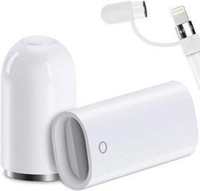 img 4 attached to 💡 Magnetic Replacement Cap and Charger Adapter for Apple Pencil 1st Gen - Ultimate Convenience with Silicone Protective Cap Holder