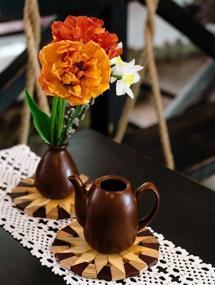 img 1 attached to Wooden Trivets: Effortlessly Protect Your Counter from Hot Dishes!