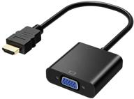 🔌 gold-plated hdmi to vga adapter, male to female – connect computer, desktop, laptop, pc, monitor, projector, hdtv, chromebook, raspberry pi, roku, xbox & more logo