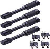 🔒 orandesigne 2 inch trailer hitch lock - heavy duty tow hitch locking pin set with keys for class iii, iv vehicle suv - 5/8 inch - 4 pack (black) logo