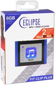 img 1 attached to Introducing the ECLIPSE Eclipse Fit Clip Plus BL 8GB 1.8 MP3 + Video Player (Blue) - Ultimate Multimedia Experience!