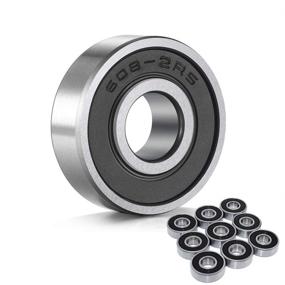 img 4 attached to 🛼 High-quality Wellgo 608-2RS Ball Bearings with Double Rubber Sealed Shield for Skateboards, Inline Skates, Scooters, and Roller Blades - 10pcs