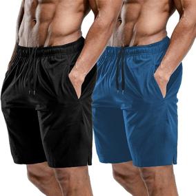 img 4 attached to Babioboa Athletic Shorts Zipper Pockets Men's Clothing for Active