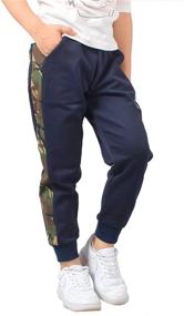 img 2 attached to 👖 Rolanko Fleece Athletic Sweatpants with Pockets - Boys' Clothing and Pants