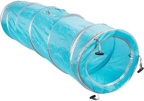 img 2 attached to 🐾 Juvale Small Pet Agility Play Tunnel Tube: Fun Toy for Tiny Dogs, Cats, and Rabbits- 47 x 9.75 inches