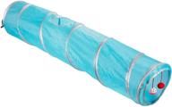 🐾 juvale small pet agility play tunnel tube: fun toy for tiny dogs, cats, and rabbits- 47 x 9.75 inches logo