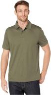 stylish and protective: calvin klein liquid polo solid uv protection shirts for men logo