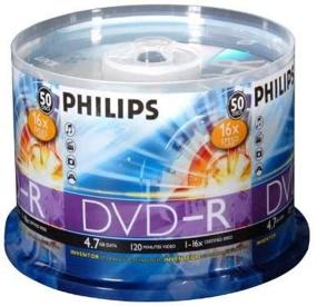 img 4 attached to 📀 Philips DVD-R 4.7 GB 16X, 50-Pack Spindle