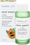 🌿 farmacy deep sweep 2% bha toner - pore cleanser and exfoliator with salicylic acid for face (4 fl oz) logo