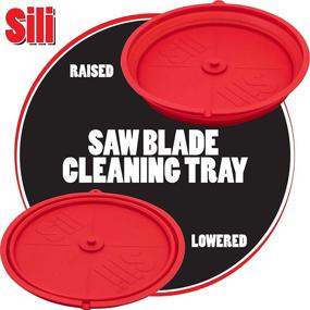 img 3 attached to 🔧 Sili Saw Blade Cleaning Tray: Silicone Collapsible Tray for Convenient Solution Holding & Up to 12-inch Saw Blade Compatibility