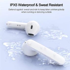 img 2 attached to 🎧 HalfEars T15 Upgraded True Wireless Earbuds: Bluetooth 5.0, Premium Stereo Sound, 18H Playtime, Waterproof, Mic