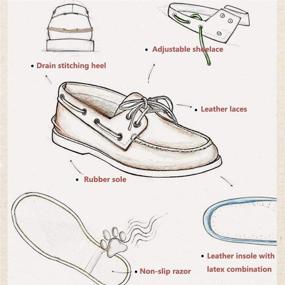 img 2 attached to Ultimate Comfort and Style: UPIShi Handsewn Leather Moccasin Men's Shoes - Perfect Loafers and Slip-Ons