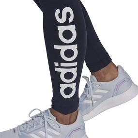 img 3 attached to 👖 Леггинсы с высокой талией с логотипом для женщин от adidas - неотъемлемая часть гардероба для дома