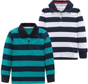 img 4 attached to 👕 Striped Tshirts Mardonskey Sleeve Shirts: Boys' Tops, Tees & Shirts Collection