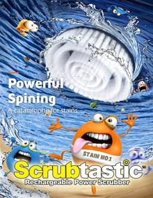 img 2 attached to 🧼 Scrubtastic Spin Scrubber: Rechargeable Electric Shower and Tile Cleaner with 3 Rotating Brush Heads - Improved for 2021