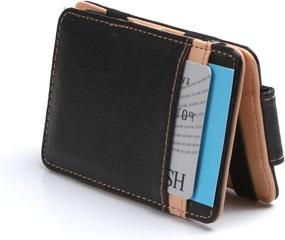 img 2 attached to 👜 YCM010109 Khaki Wallet Magnetic Handmade Travel Accessories: Compact and Stylish Travel Wallets