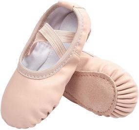 img 4 attached to STELLE Toddler Girls' Ballet Slippers: Athletic Shoes for Girls