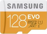 карта памяти samsung 128гб evo micro sdxc 📸 с адаптером (mb-mp128da/am), до 48мб/с, класс 10 логотип