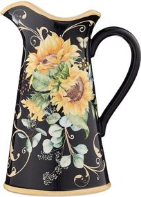 img 3 attached to 🌻 Vibrant and Functional Certified International Sunflower Fields 96 oz. Pitcher for Refreshing Drinks