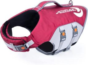 img 4 attached to 🐶 Reflective Adjustable Dog Life Jacket by ThinkPet - Lifesaver Floating Vest