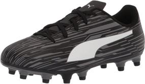 img 4 attached to PUMA RAPIDO Soccer White Castlerock Unisex Girls' Shoes for Athletic