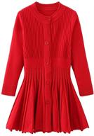 👗 adorable chenxin little uniform sweater dresses for girls' clothing - perfect blend of comfort and style logo