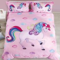 enjohos unicorn bedding cartoon comforter logo
